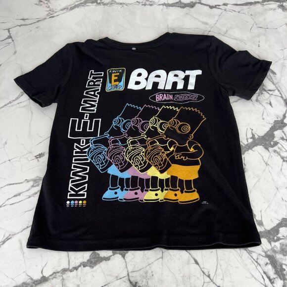 BART SIMPSON BLACK size 6-7 t-shirt - Picture 2 of 2